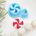 PUFFY PEPPERMINT set / polymer clay cutter / jewelry making /fondant cake decorating